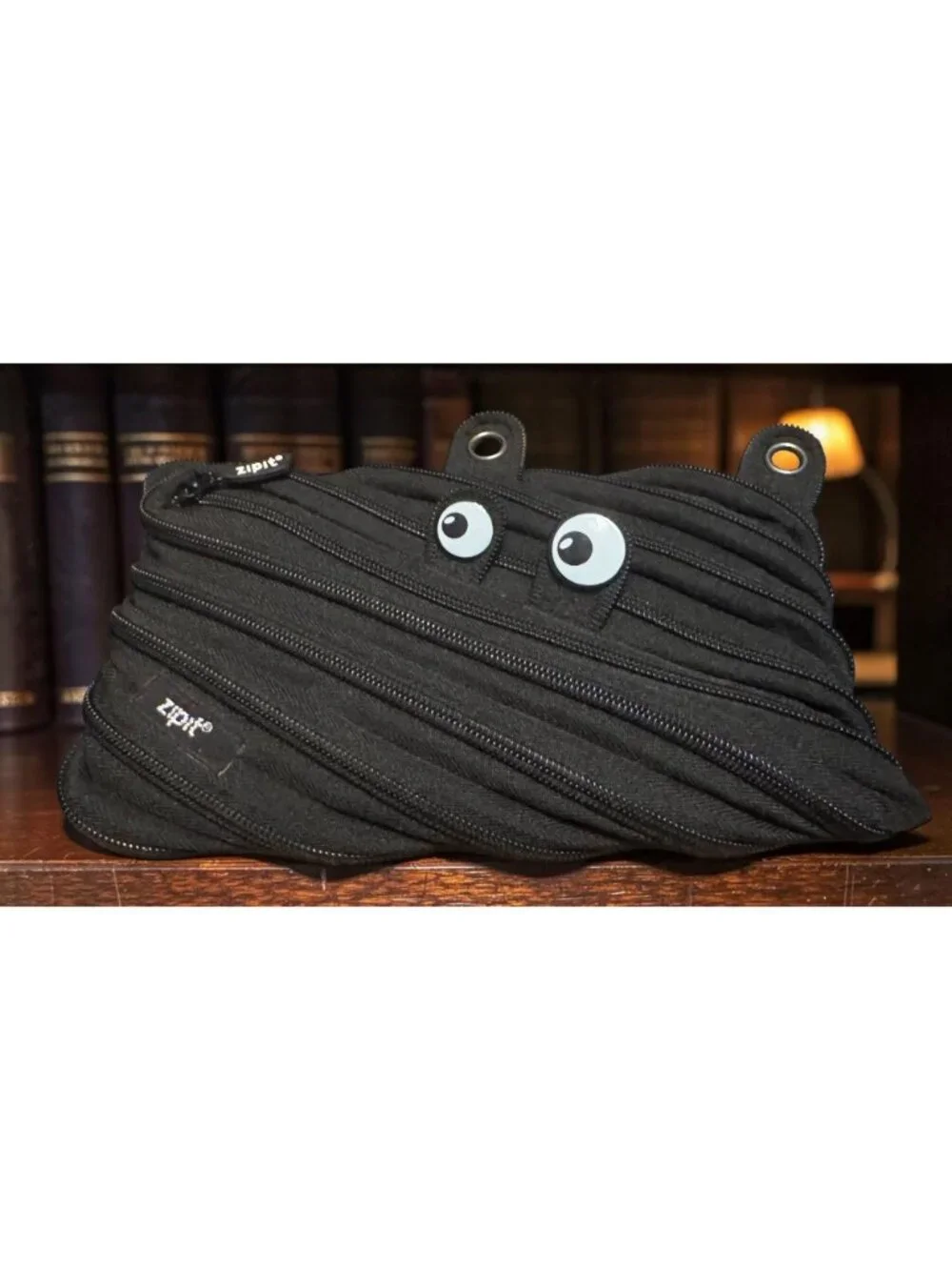 Zipit Monster Pencil Case With Zipper Design Black Fun & Functional